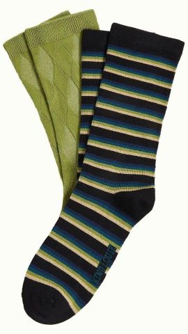 SOCKS 2PACK CENTURY STRIPE