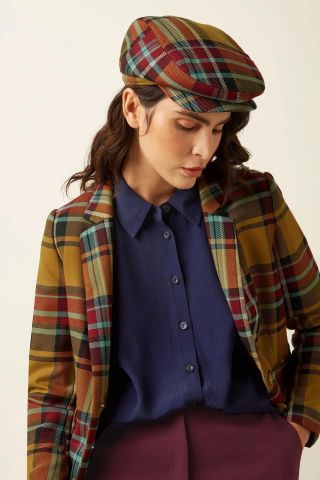 PEAKY CAP CAROLL CHECK
