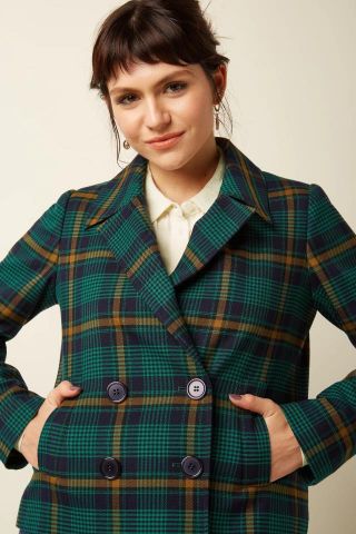 PATTIE COAT LEEDS CHECK
