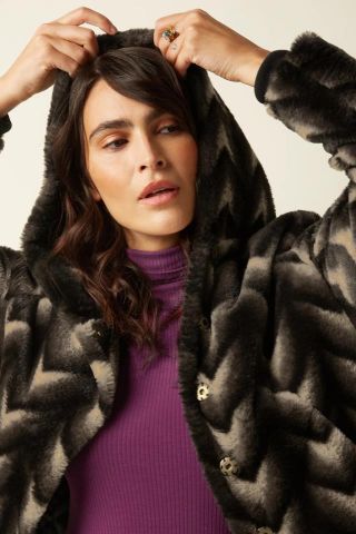 JUDY COAT DECO FUR