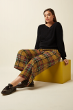 FEDERICA CUFF PANTS CAROLL CHECK