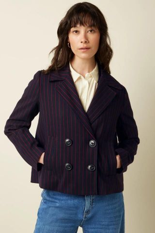 PATTIE COAT PINSTRIPE