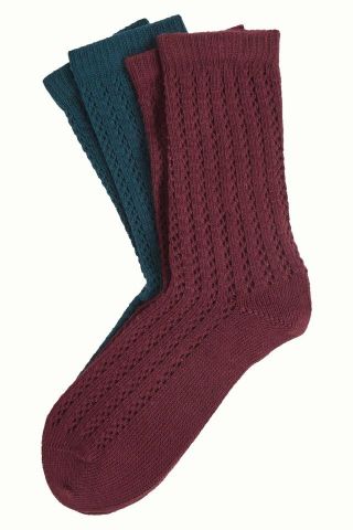 SOCKS 2-PACK AJOUR