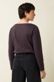 Boatneck Yoke Top Britney Stripe