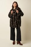 SHIYA KIMONO COAT DECO FUR