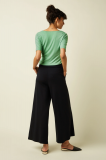 BORDER PALAZZO CROPPED PANTS MILANO