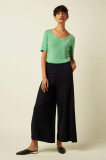 BORDER PALAZZO CROPPED PANTS MILANO