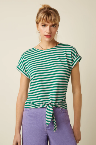 ARIA KNOT SHIRT CHOPITO STRIPE