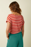 ARIA KNOT SHIRT MARSY LINEN STRIPE