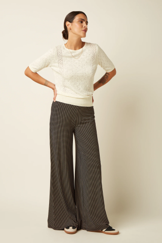 BORDER PALAZZO PANTS PIPER