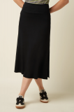 BORDER MIDI SKIRT SILVA