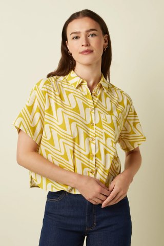 EVELINA BLOUSE LAGUNA WOVEN