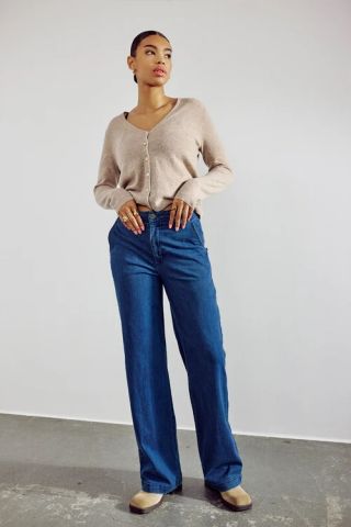 NUAMBER PANTS LONG MID BLUE