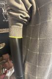 VESTIDO GRIS DE CUADROS 
