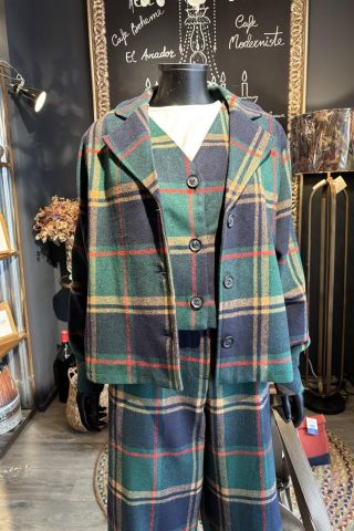 CHAQUETA CUADROS VERDES