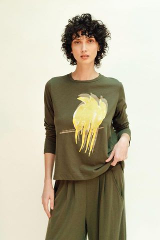 CAMISA PAJARITOS VERDE