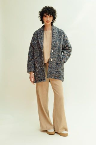 ABRIGO MEZCLILLA AZUL