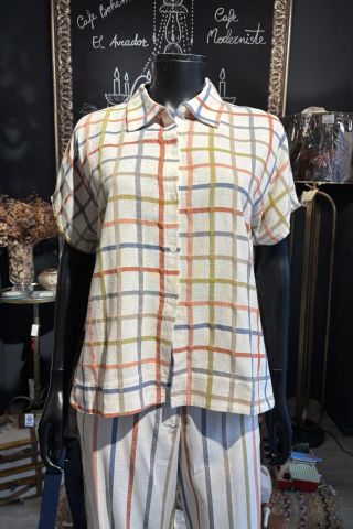 BLUSA CUADROS COLORES