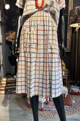 FALDA CUADROS COLORES