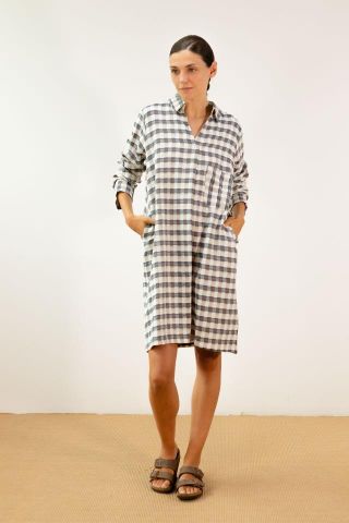 VESTIDO CUADROS AZUL