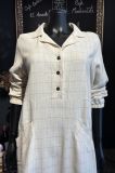 VESTIDO CRUDO CUADROS