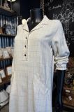 VESTIDO CRUDO CUADROS