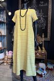 VESTIDO CUADROS AMARILLOS