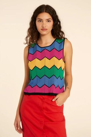 TOP CROP ZIG ZAG