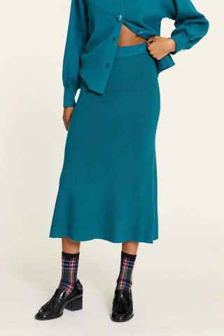 FALDA DE PUNTO VERDE