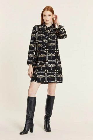 VESTIDO LIBELULAS CON LAZADA